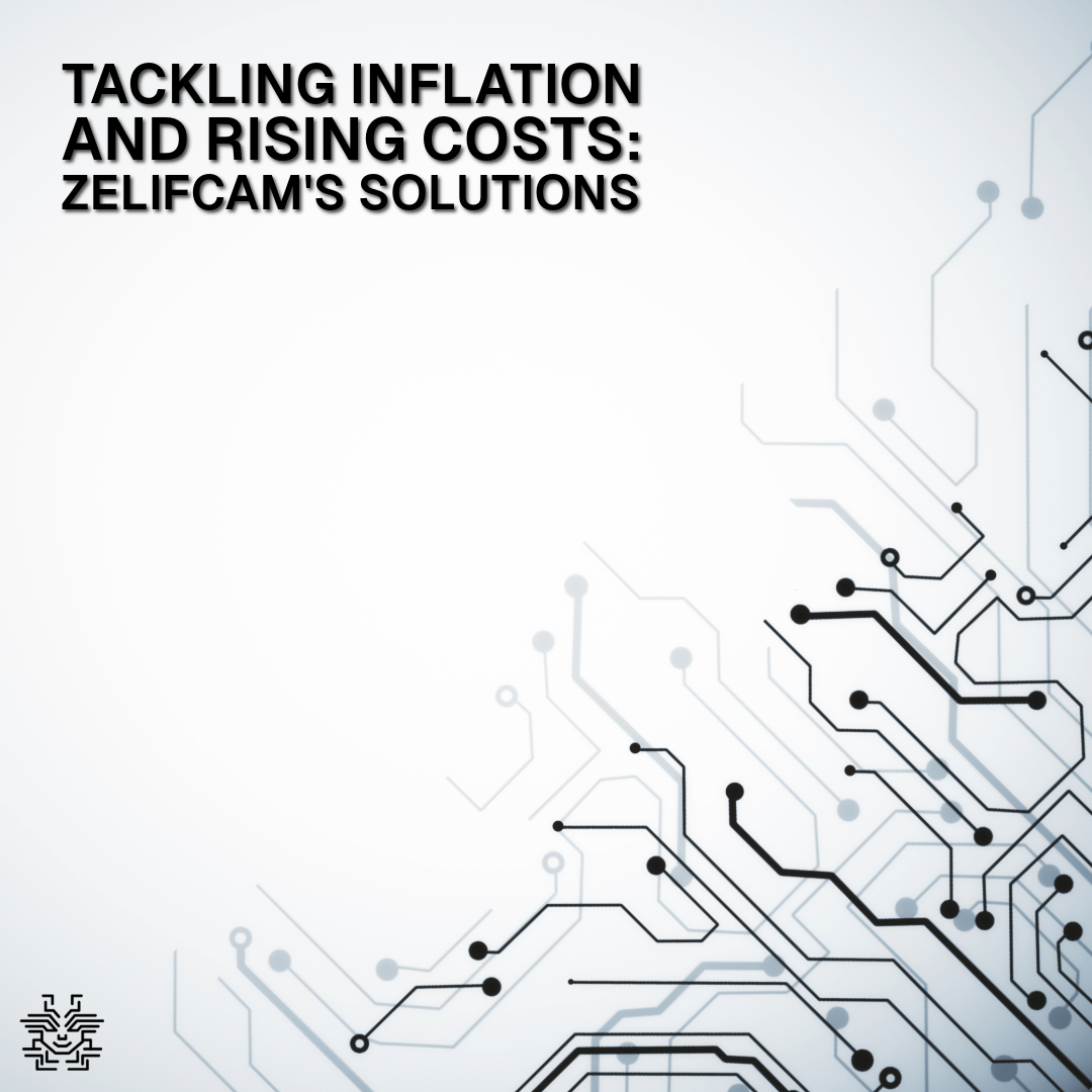 circuit background with the text, tackling inflation and rising costs